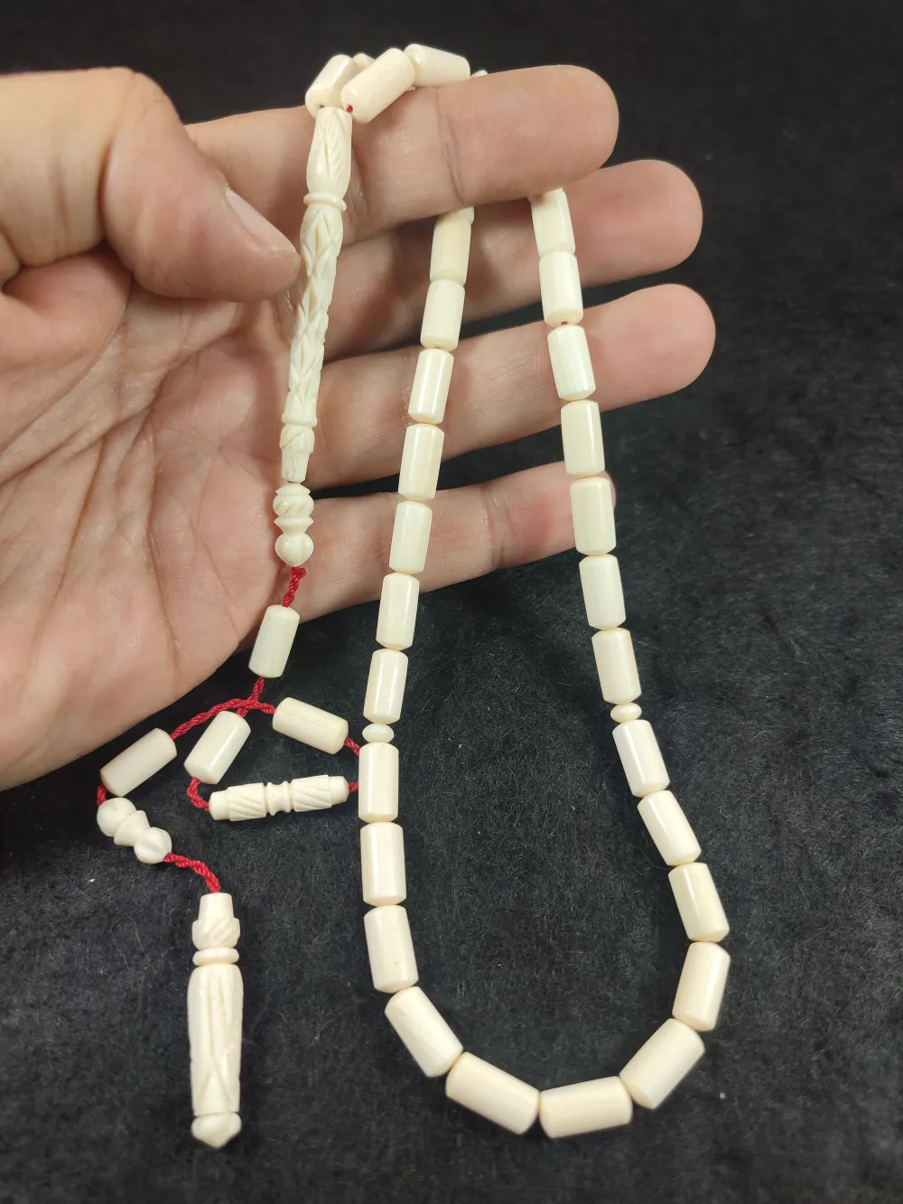 Şevket Alkan Usta Eseri̇  Kalem Oyma Mevlevi̇ Model İmame Hi̇tame  30 Gr Fi̇l Di̇şi̇ küçük resim 5