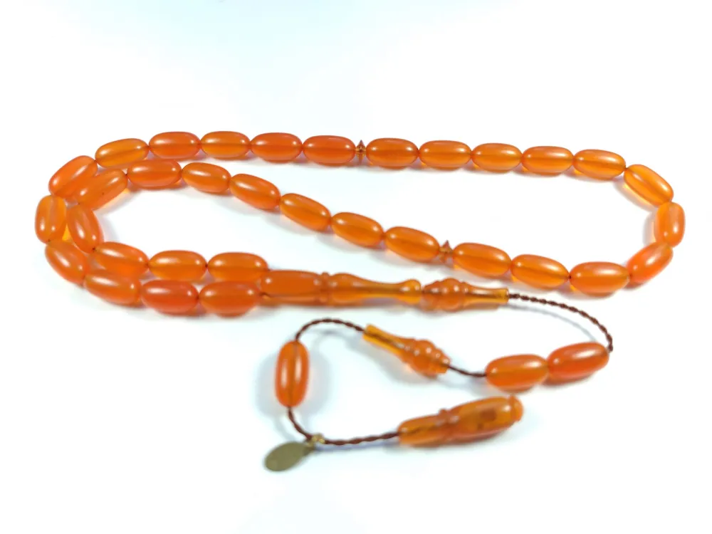 Junai̇d Hasan Usta İşi̇ İmzalı Şenalp Model Sıkma Kehri̇bar küçük resim 3