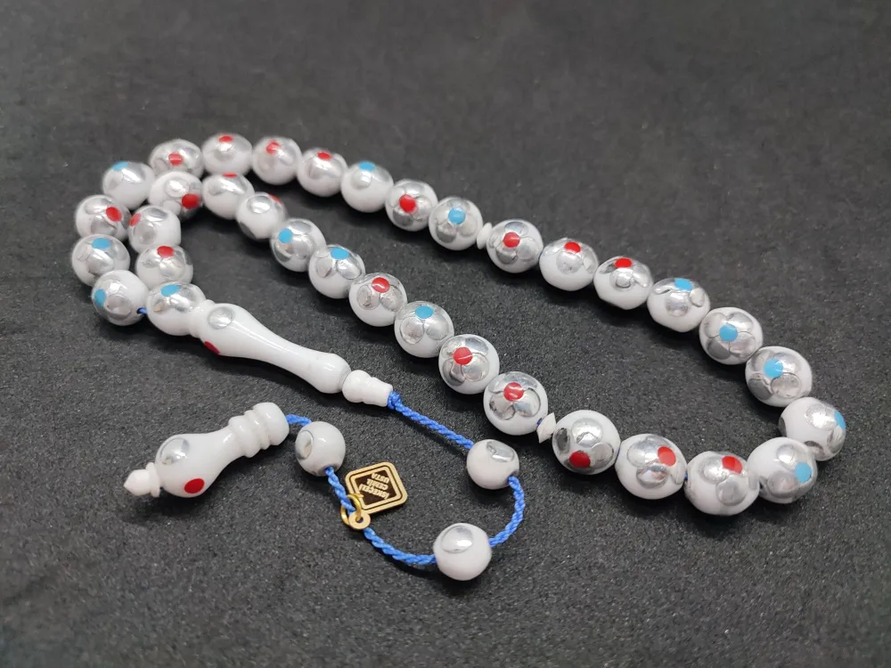 İskeçeli̇ Cemi̇l Usta Eseri̇ Papatya İşlemeli̇ Mi̇ne Ve Fi̇ruzeli̇ Deve Kemi̇ği̇ küçük resim 2