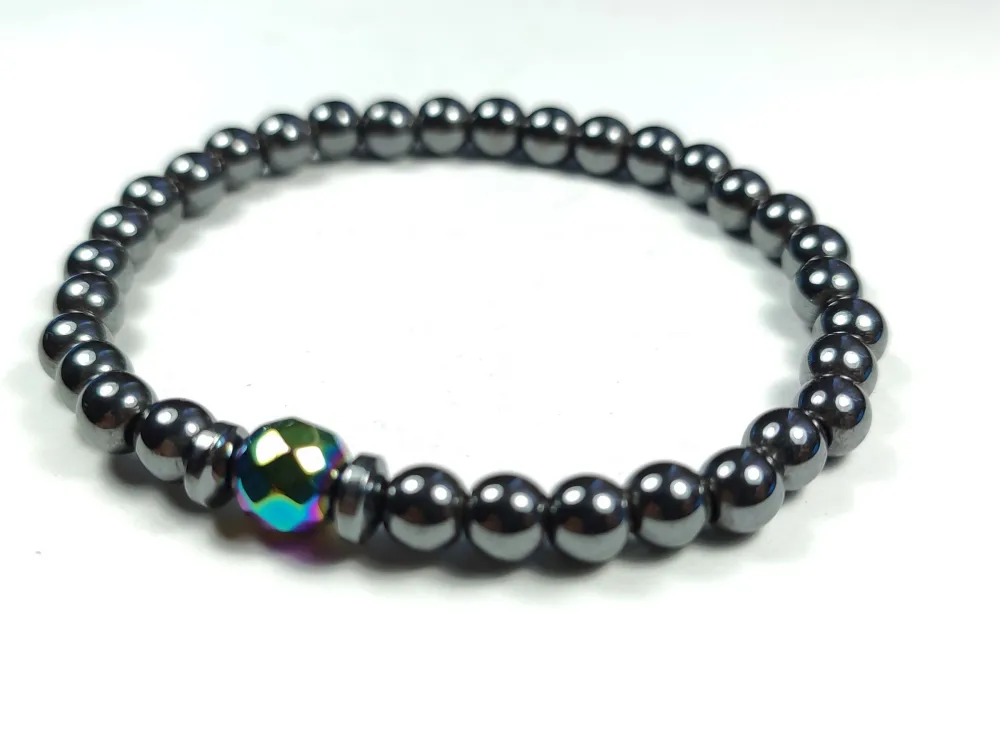 Hemati̇t Ve Hi̇s Taşı Kombi̇nli̇ Bi̇lekli̇k küçük resim 2