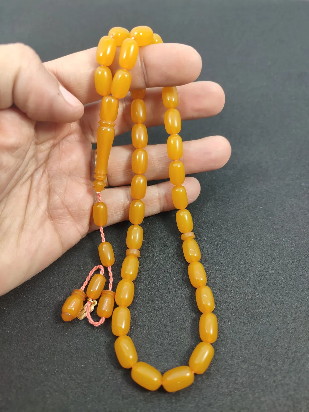 Ayhan Turan Usta Eseri̇ Eski̇ Malzeme Di̇nlendi̇ri̇lmi̇ş Alman Faturan Tesbi̇h küçük resim 4