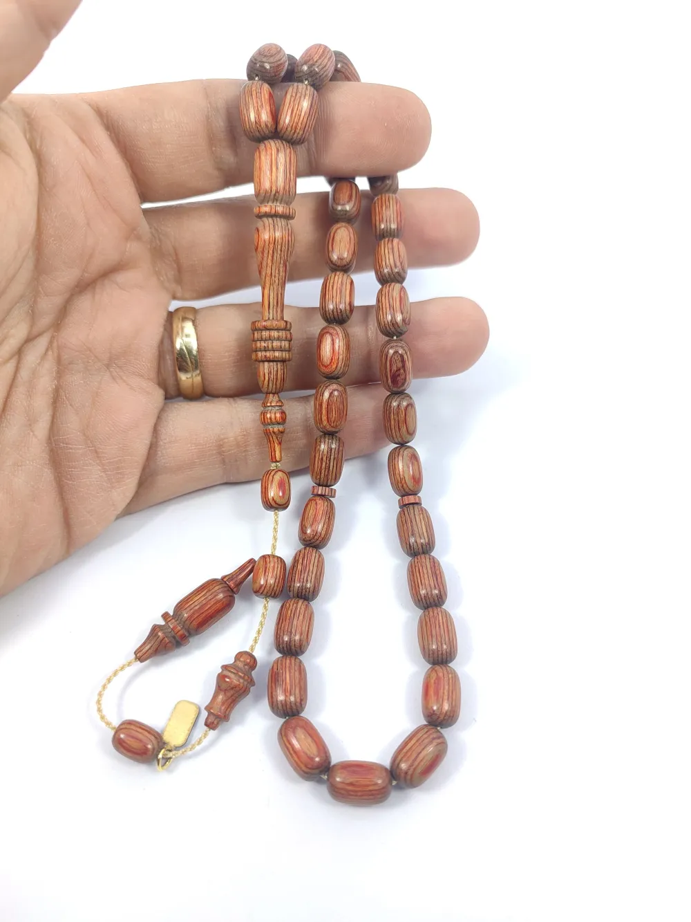 Hali̇l Hi̇lmi̇ Usta İşi̇ İmzalı Halkalı Nadi̇r Tür Nadi̇r Renk Doğal Kafur Ağacı küçük resim 4