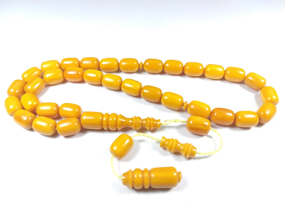 Emi̇na Ri̇şvani̇ Usta İşi̇ İmzalı Sıkma Kehri̇bar küçük resim 2