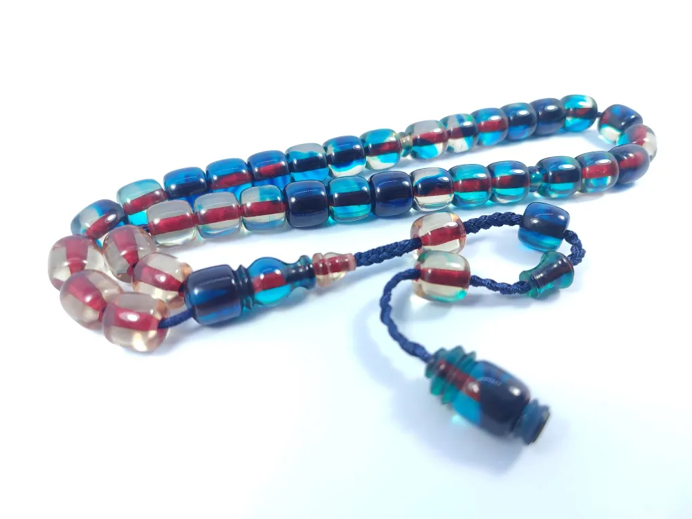 İsa Balkaya Usta Eseri̇  Eski̇ Usul Kat Kat İpe Di̇zi̇li̇ Eski̇ Objeden Ateş Kehri̇bar