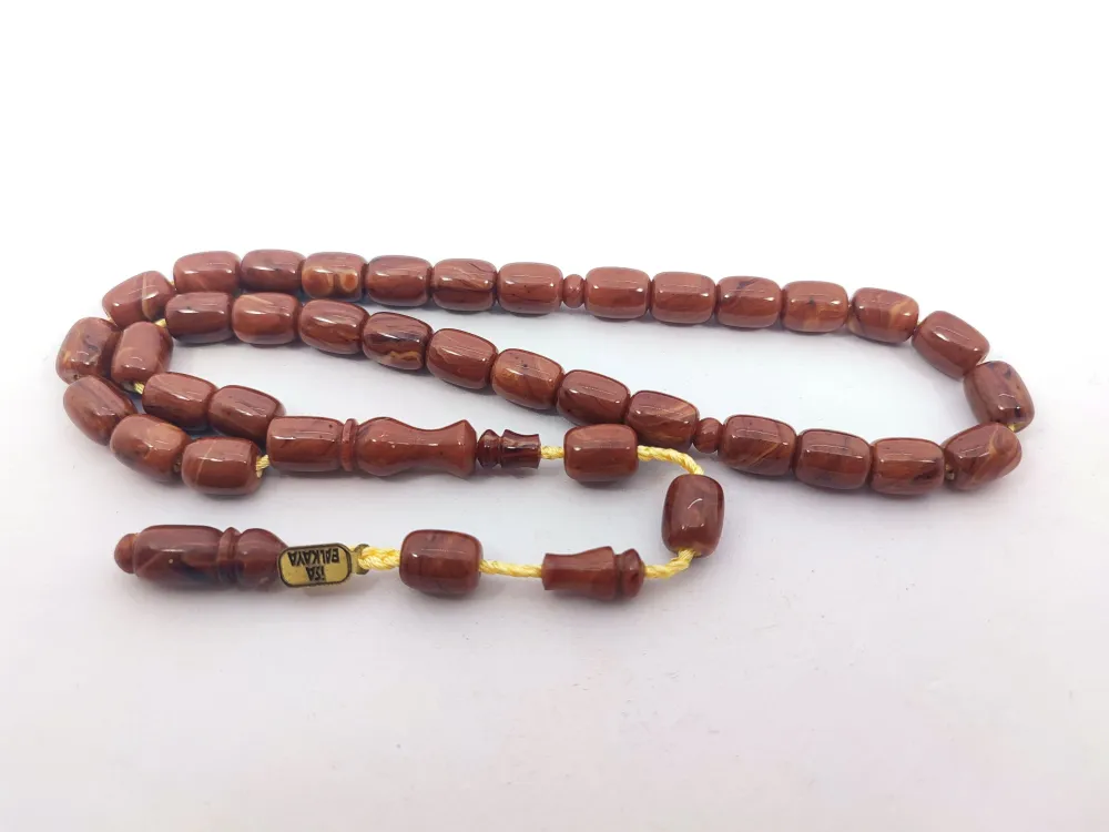 İsa Balkaya Eseri̇ Koni̇k Deli̇m(Eski̇ Usul) 12 Kat İpe Di̇zi̇li̇ Eski̇ Sıkma Kehri̇bar küçük resim 3