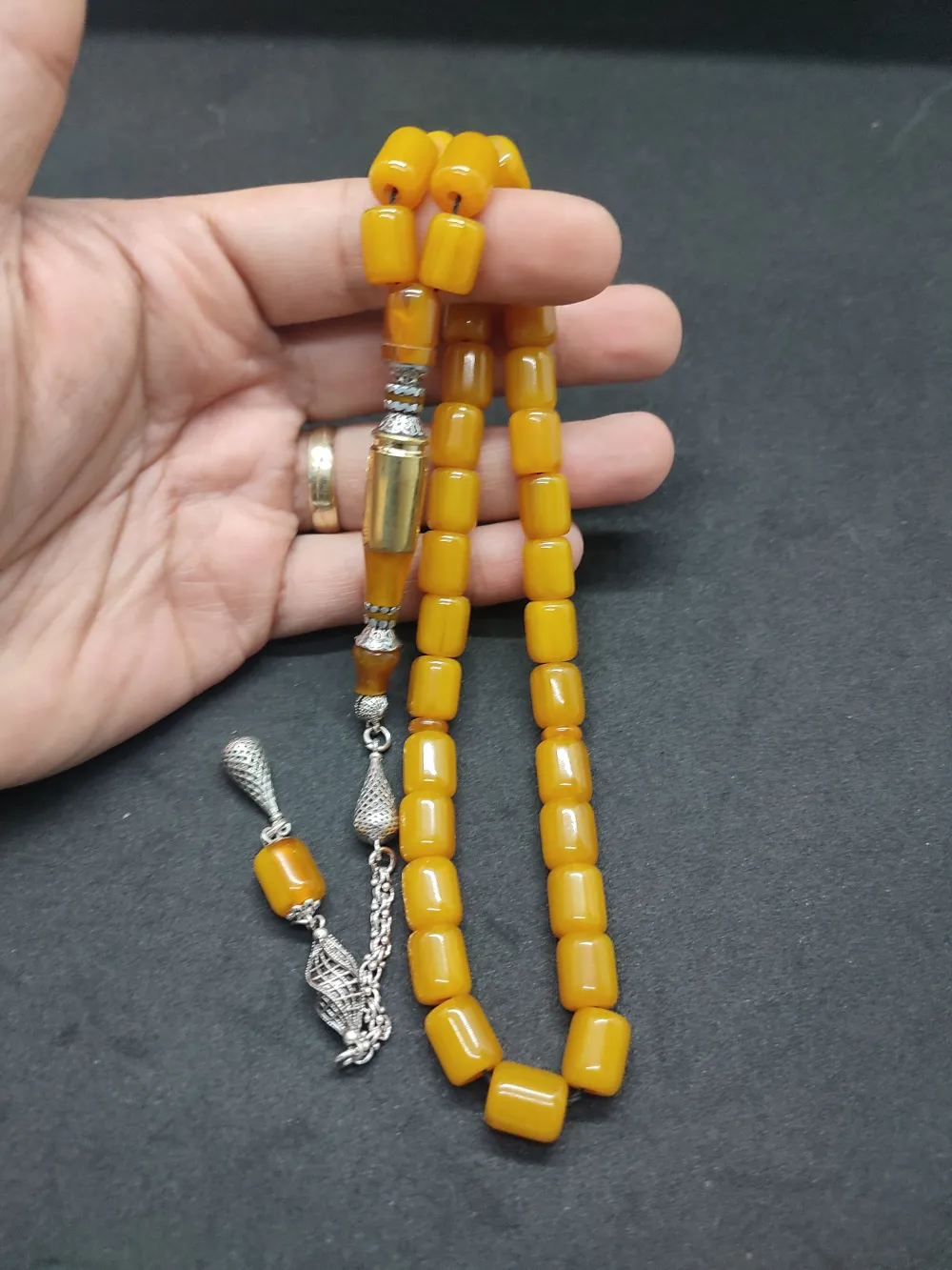 İmame Mermi̇ Kovanı Ve 925 Ayar Gümüş Nakkaş Kombi̇nli̇ Alman Faturan küçük resim 4