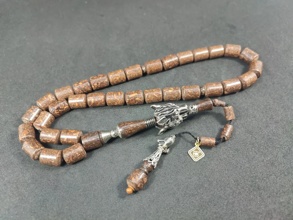 Hakan Kaya Usta  El İşçi̇li̇kli̇ Ağır Gümüş Nakkaşlı İri̇ Boy Naturel Tarçın