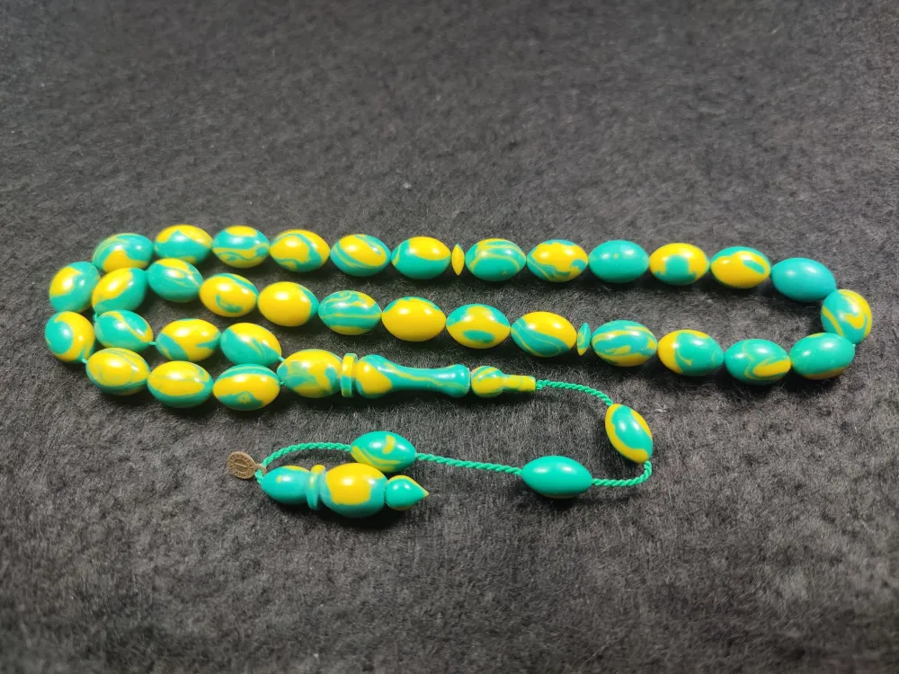 Fati̇h Erbabacan Usta İşi̇ İmzalı Mühürlü  Ari̇zona Fi̇ruze küçük resim 3