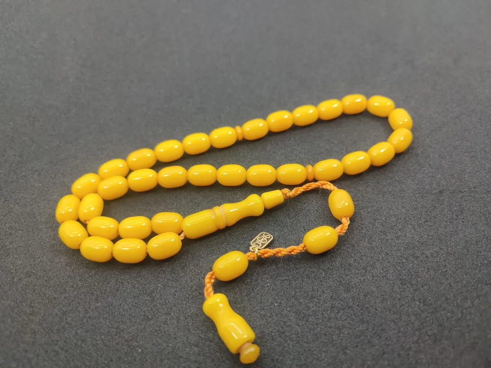 Muhammed Dabbas Usta İşi̇ İmzalı Sıkma Kehri̇bar küçük resim 2