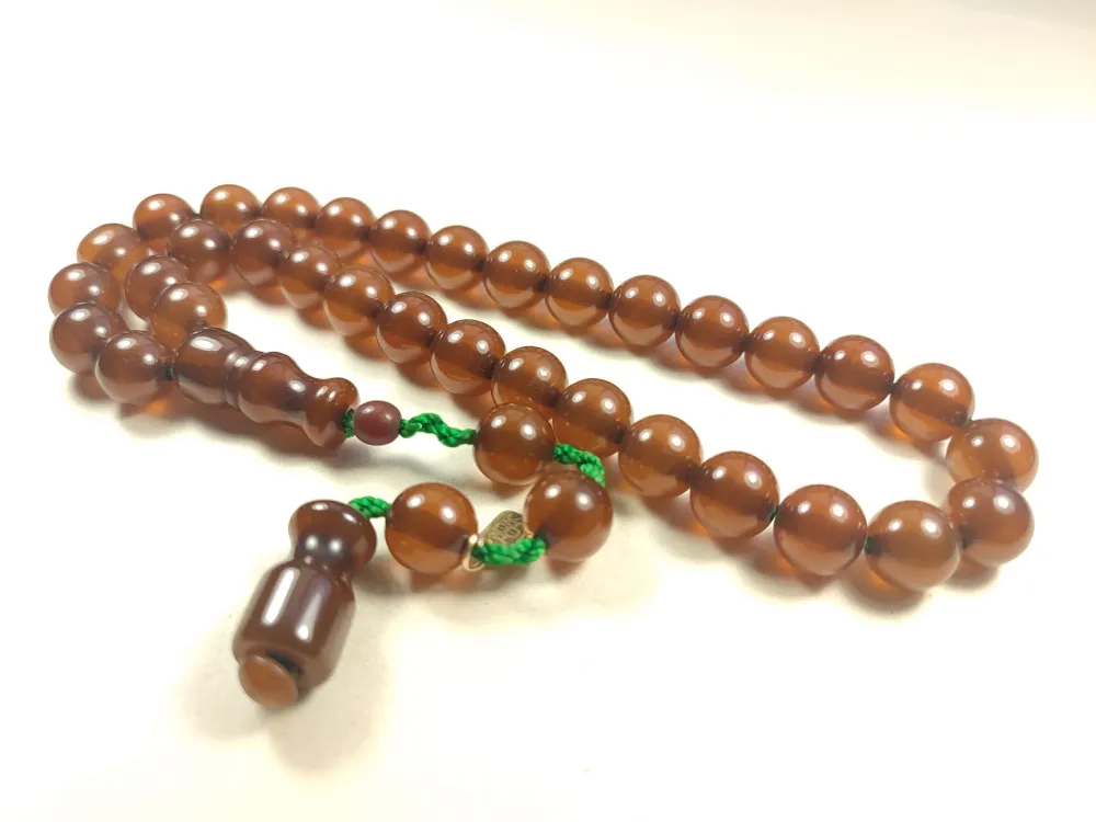 Muhammed Dabbas Usta İşi̇ İmzalı Anti̇k Model Sıkma Kehri̇bar