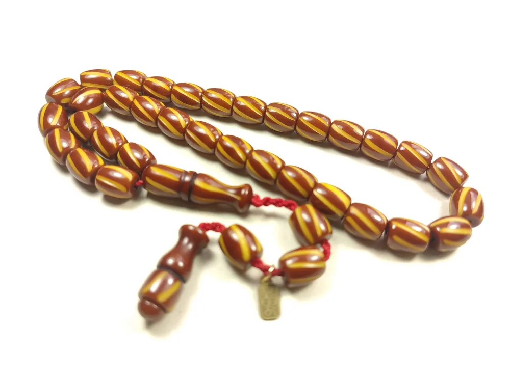 Muhammed Dabbas Usta İşi̇ İmzalı Kalem Oyma Sıkma Kehri̇bar küçük resim 2