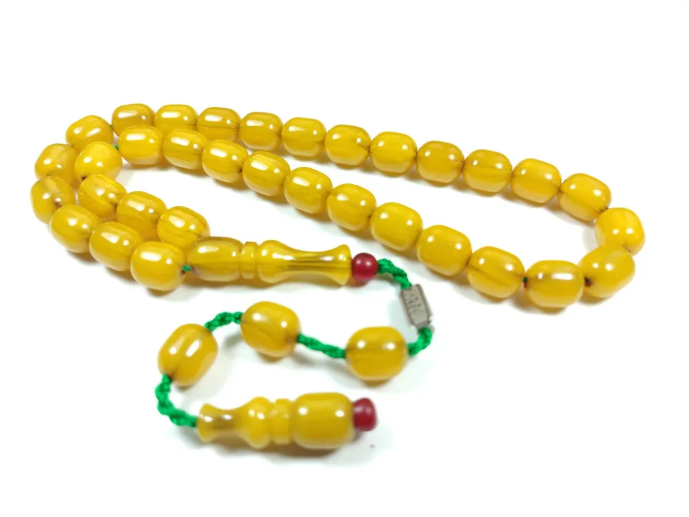 Mahmud Zeyzun Usta İşi̇ İmzalı (İmzası Gümüştür) Sıkma Kehri̇bar küçük resim 2