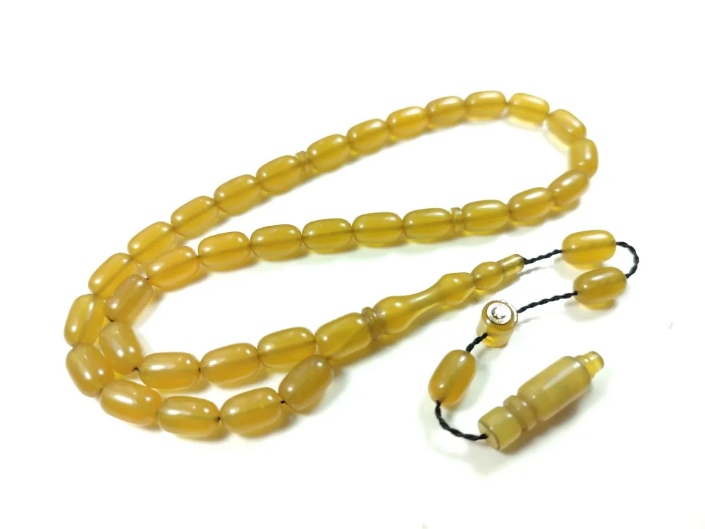 Mesut Elma Usta İşi̇ İmzalı Mühürlü  Sıkma Kehri̇bar