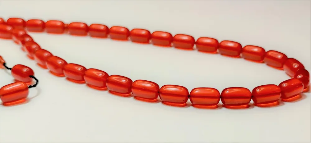 Mahmut Akdamar Usta İşi̇ İmzalı Mühürlü Sıkma Kehri̇bar küçük resim 3