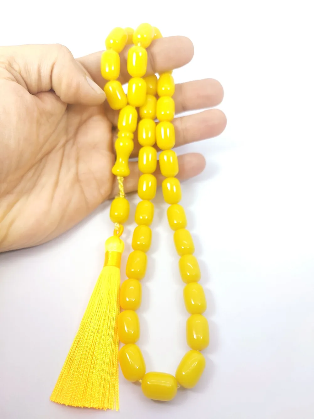 Ebu Zeyn Usta Eseri̇ İmzalı İri̇ Boy Sıkma Kehri̇bar küçük resim 5