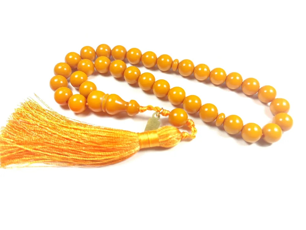 Ebu Zeyn Usta İşi̇ İmzalı Rengi̇n Zi̇rvesi̇ Bi̇r Sıkma Kehri̇bar küçük resim 3