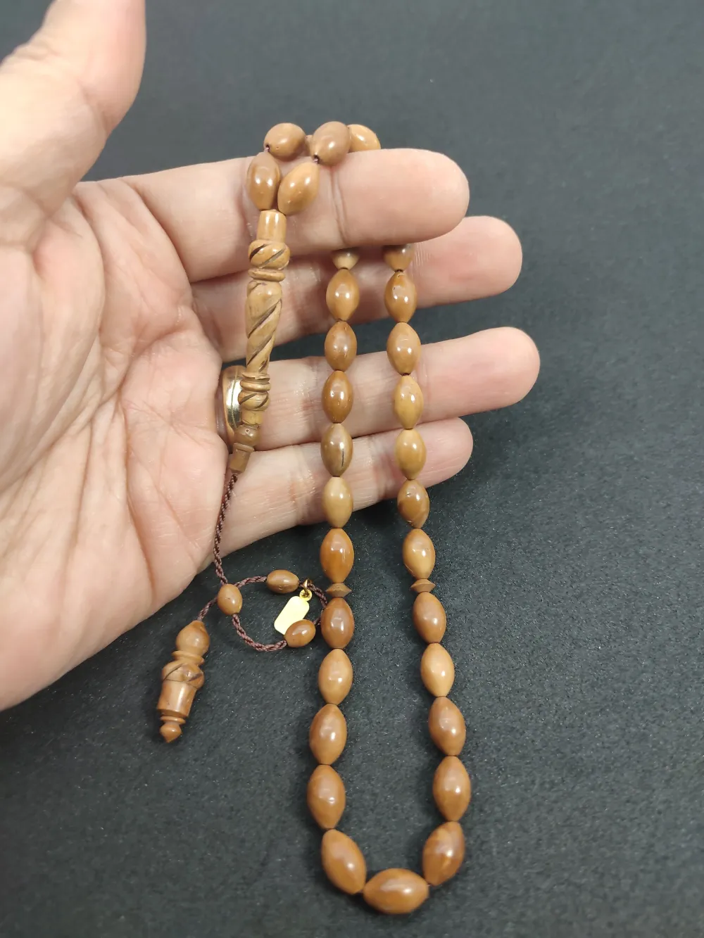 Mustafa Uysal Usta Eseri̇ İmame Hi̇tame Kalem Oyma  Naturel Kuka küçük resim 5