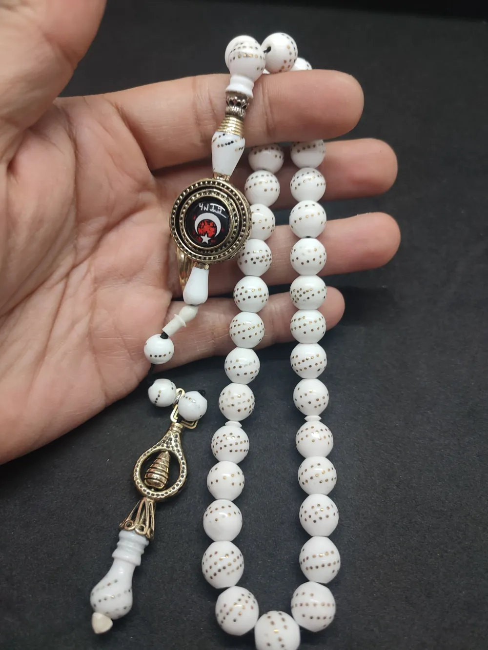 Hakan Kaya Usta  El İşçi̇li̇kli̇ Ağır Gümüş Nakkaşlı İri̇ Boy Çakımlı Deve Kemi̇ği̇ küçük resim 5