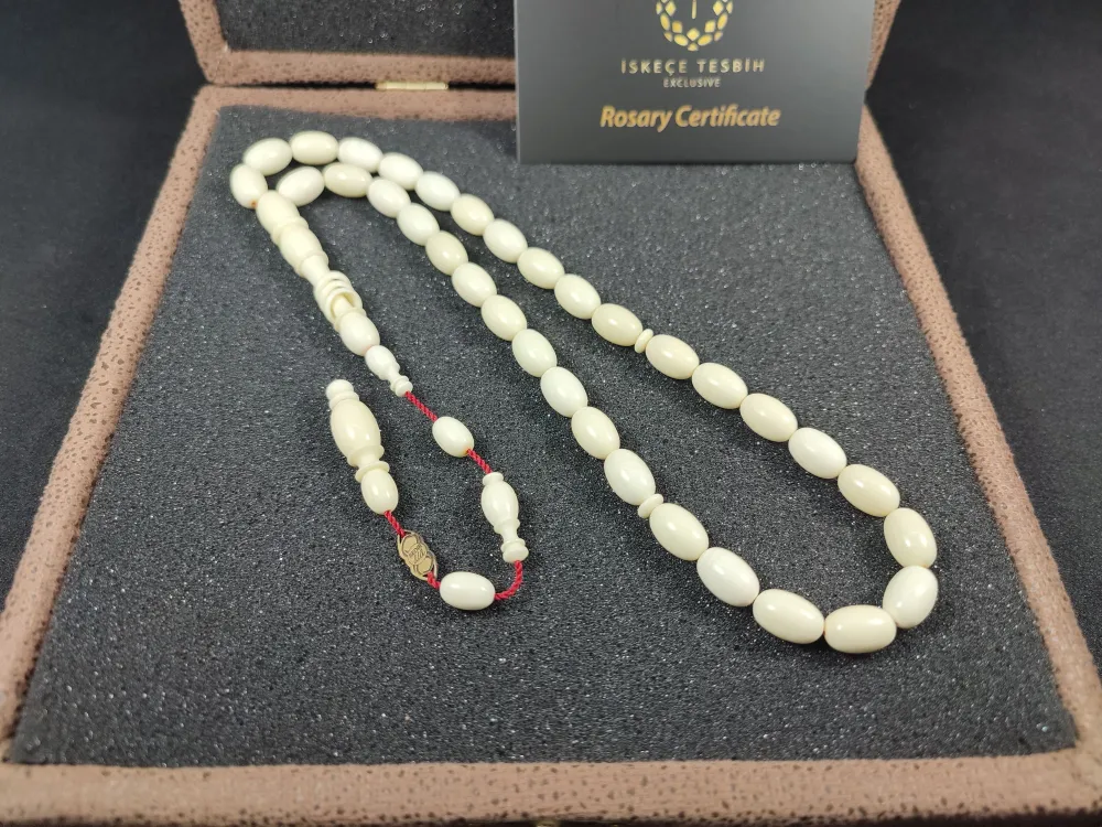 Bedri̇ Ala Usta Eseri̇ 18.50 Gr. İmzalı Halkalı Pati̇nli̇ Mahjong (Eski̇ Oyun Taşı)