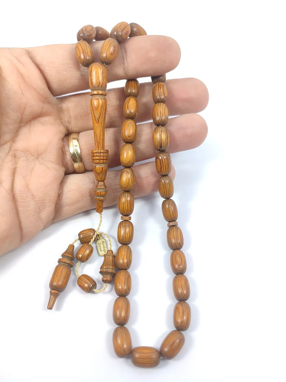 Hali̇l Hi̇lmi̇ Usta İşi̇ İmzalı Halkalı Nadi̇r Tür Nadi̇r Renk Doğal Kafur Ağacı küçük resim 4