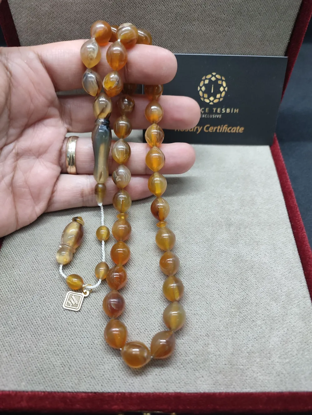 İskeçeli̇ Cemi̇l Usta Eseri̇ 30.15 Gr. İri̇ Boy Dağ Ceylanı Boynuzu küçük resim 4