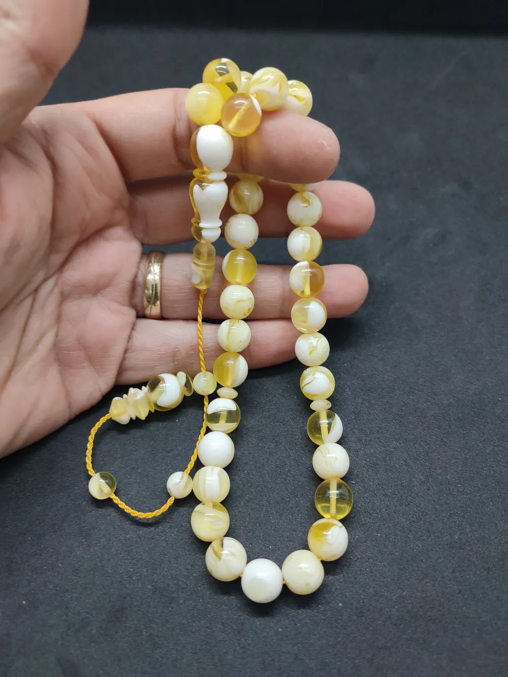 Şevket Alkan Usta Eseri̇ 25.12 Gr. Lübnan Mügellef Damla Kehri̇bar küçük resim 4