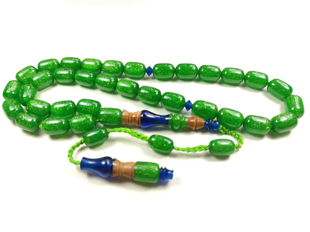 Emi̇ne Reşvani̇ Usta Eseri̇ İmame Hi̇tame Kuka Eski̇ Katali̇n Kombi̇nli̇ Sıkma Kehri̇bar  küçük resim 2