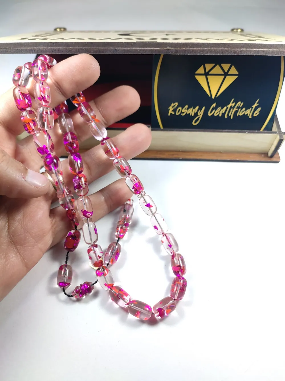 Furkan Gül Usta İşi̇ Gömme Kutulu Dıamond Shıne (Altın Varaklı) Ateş-İ Kehri̇bar