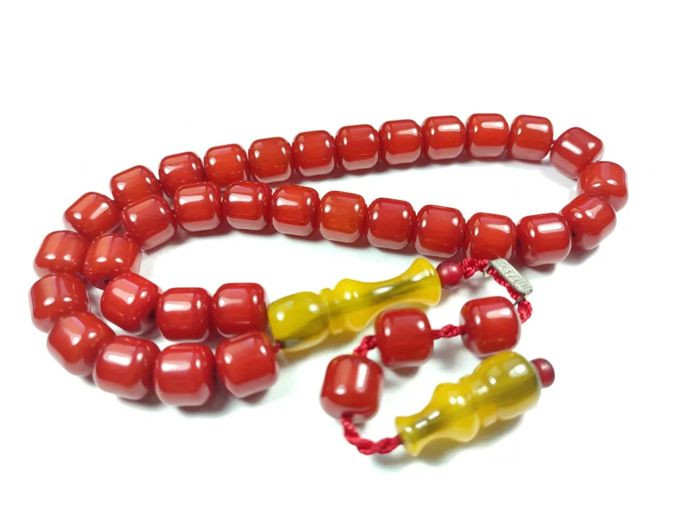 Mahmud Zeyzun Usta İşi̇ İmzalı (İmzası Gümüştür) Sıkma Kehri̇bar