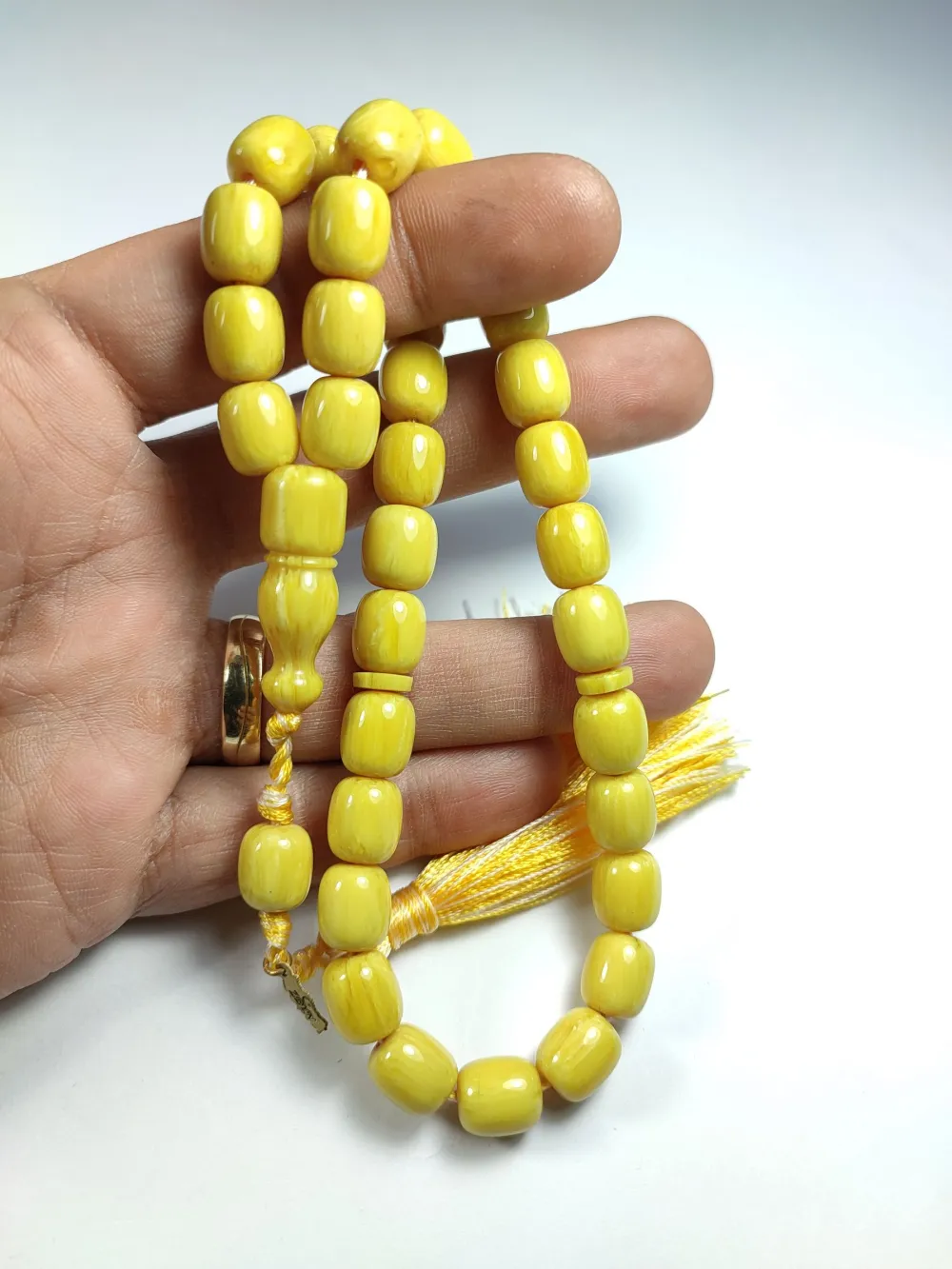 Ebu Zeyn Usta İşi̇ İmzalı Mühürlü Sıkma Kehri̇bar küçük resim 4