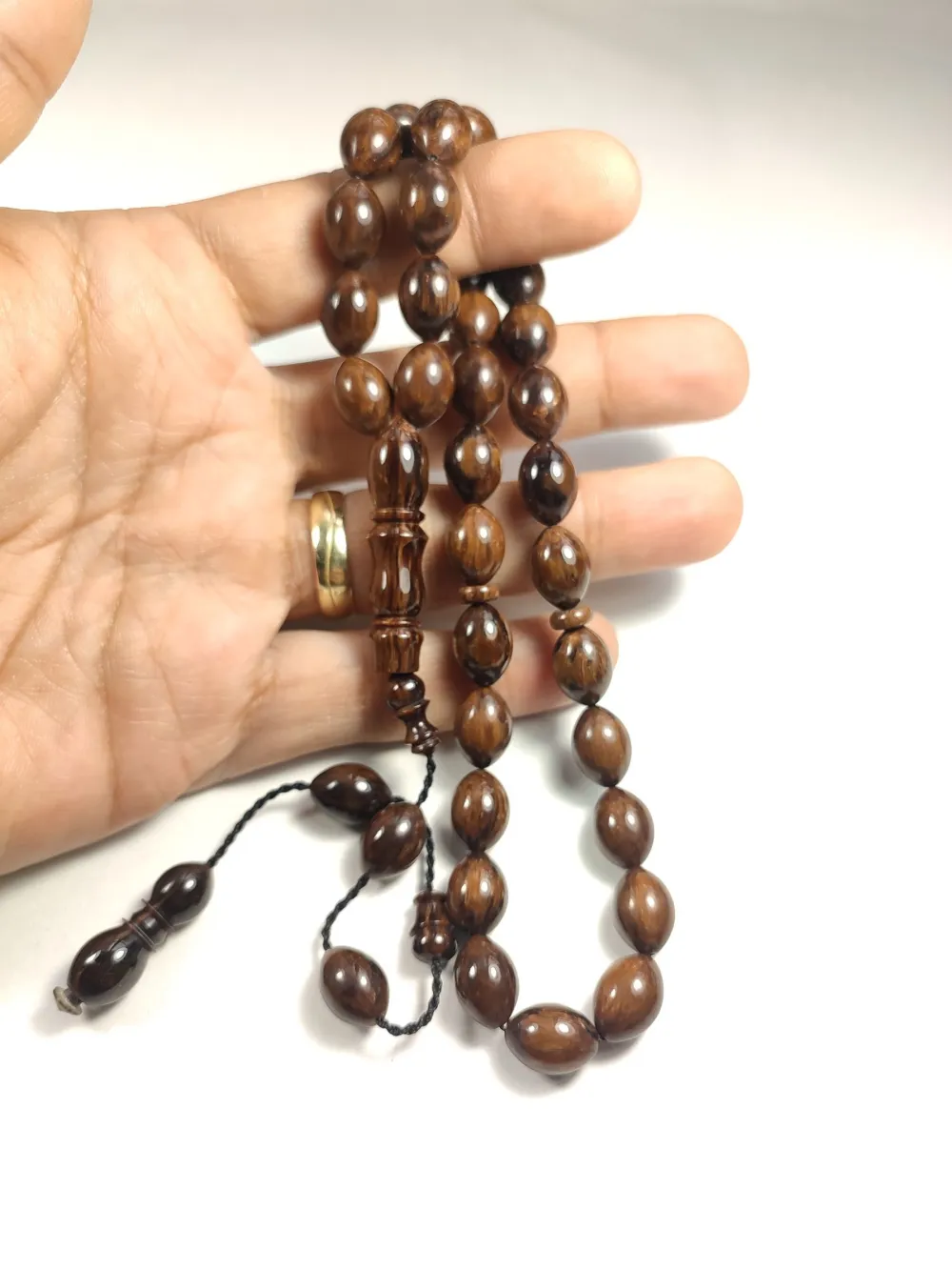 Emi̇na Ri̇şvani̇ Usta İşi̇ İmzalı Sıkma Kehri̇bar küçük resim 4