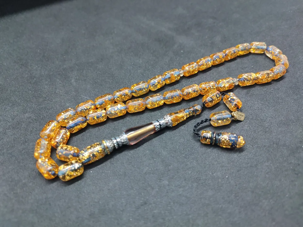 Furkan Gül Usta Eseri̇ Gümüş Nakkaş Altın Varaklı  Ateş-İ Kehri̇bar küçük resim 2