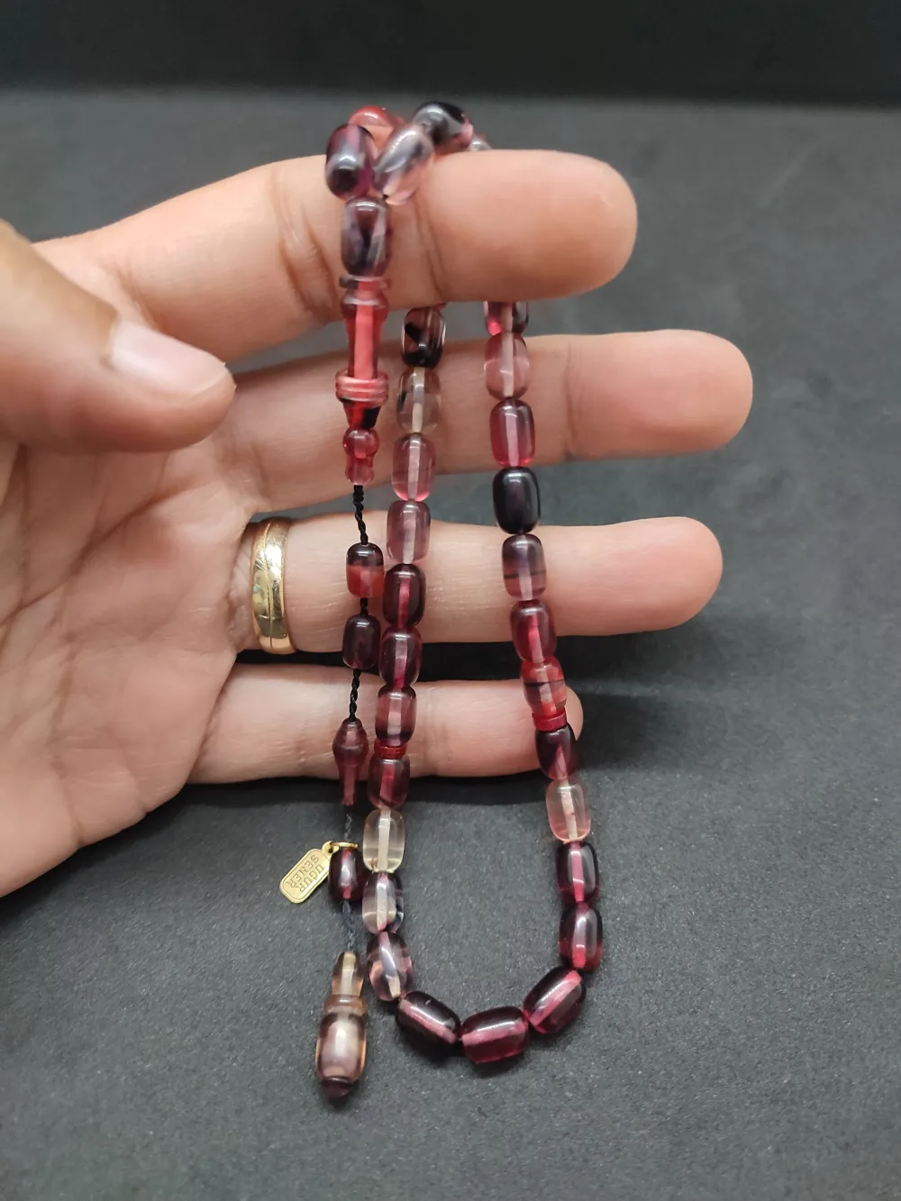 Uğur Şener Usta Eseri̇ İmame Halkalı Çi̇ft Kat Ci̇lalı Ateş-İ Kehri̇bar küçük resim 5