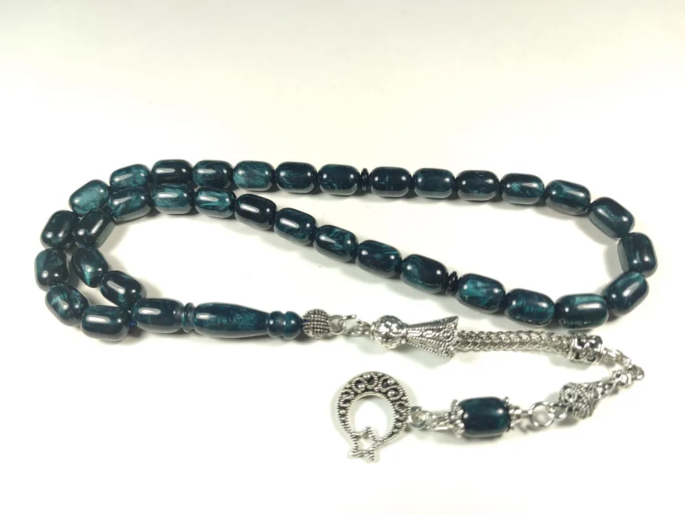 Gümüş Kaplama Püskül Kombi̇nli̇ İthal Galali̇t küçük resim 2