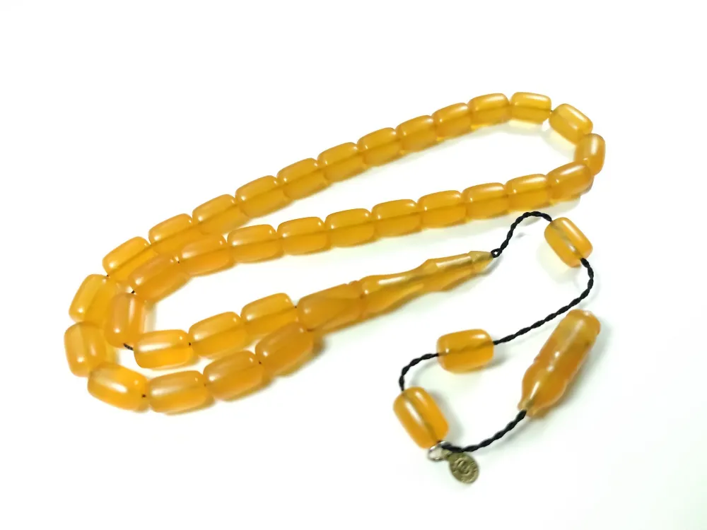 Erkan Çubukçu Usta İşi̇ İmzalı Mühürlü Sıkma Kehri̇bar