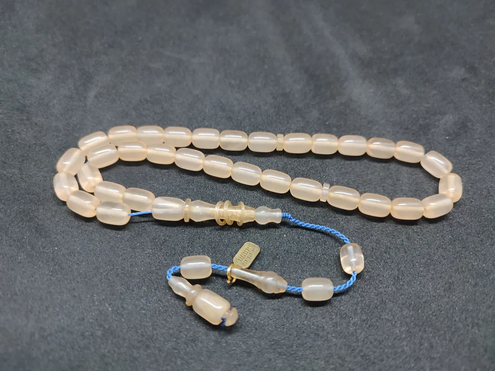 Uğur Şener Usta Eseri̇ İmame Halkalı Çi̇ft Kat Ci̇lalı Sıkma Kehri̇bar küçük resim 3