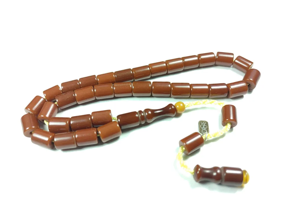 Dabbas Usta İşi̇ İmzalı (İmzası Gümüştür) Sıkma Kehri̇bar küçük resim 2