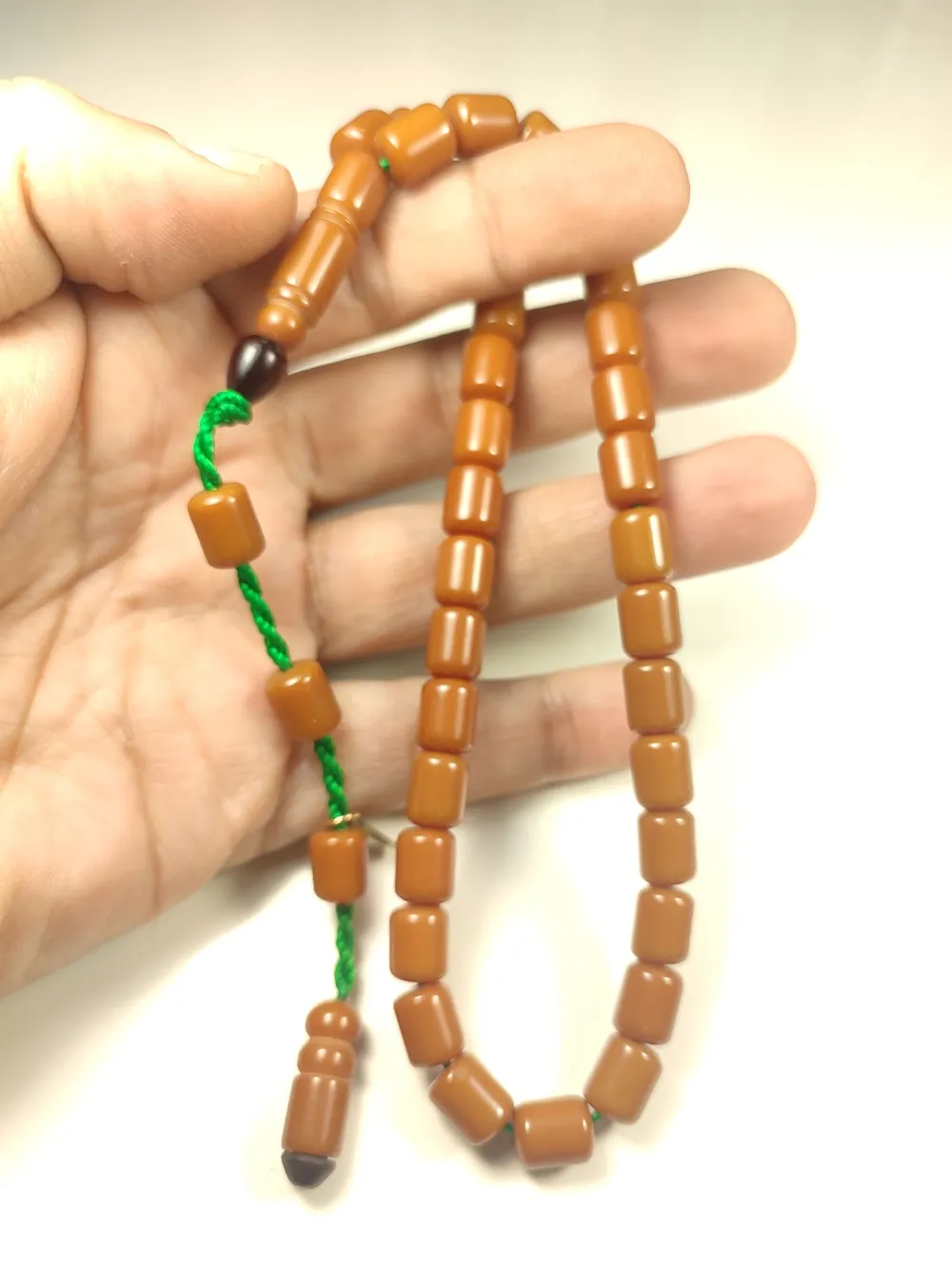 Muhammed Dabbas Usta İşi̇ İmzalı Sıkma Kehri̇bar küçük resim 4