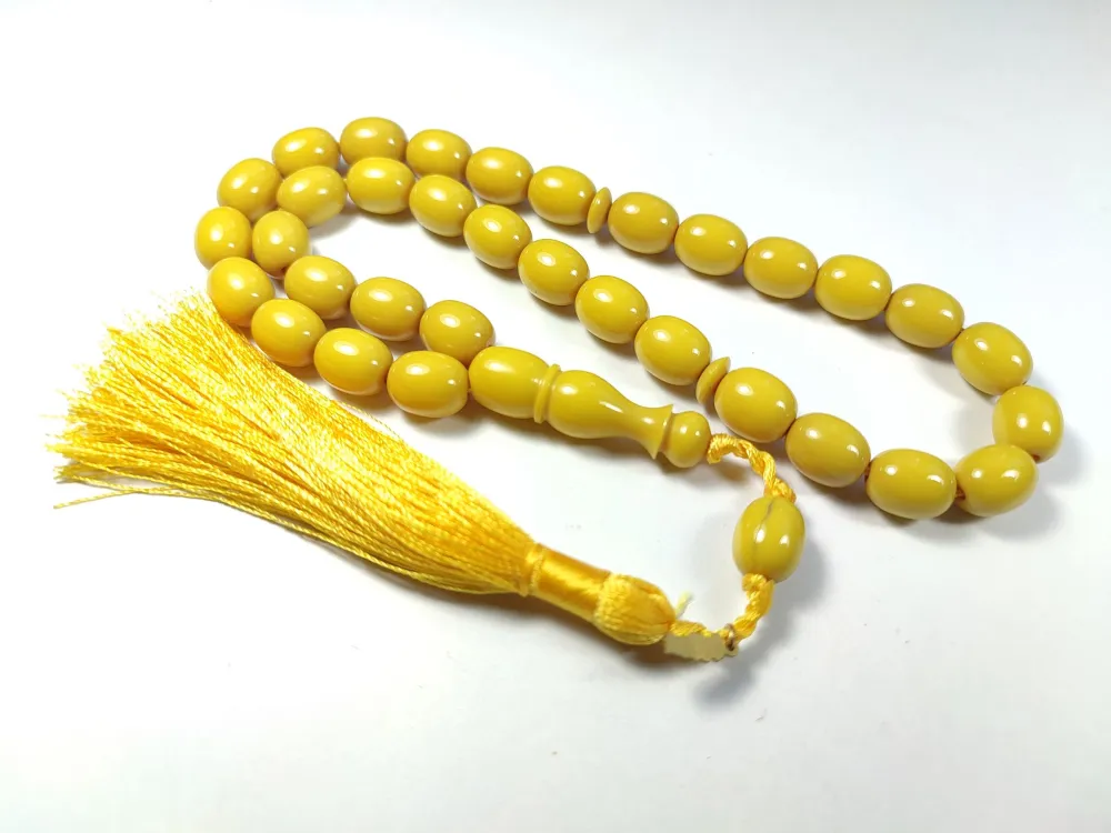 Ebu Zeyn Usta İşi̇ İmzalı Mühürlü Sıkma Kehri̇bar küçük resim 2