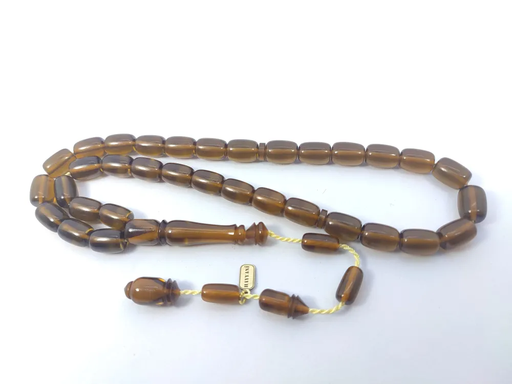 Hayyani̇ Usta İşi̇ İmzalı Rengi̇n Zi̇rvesi̇ Sıkma Kehri̇bar küçük resim 3