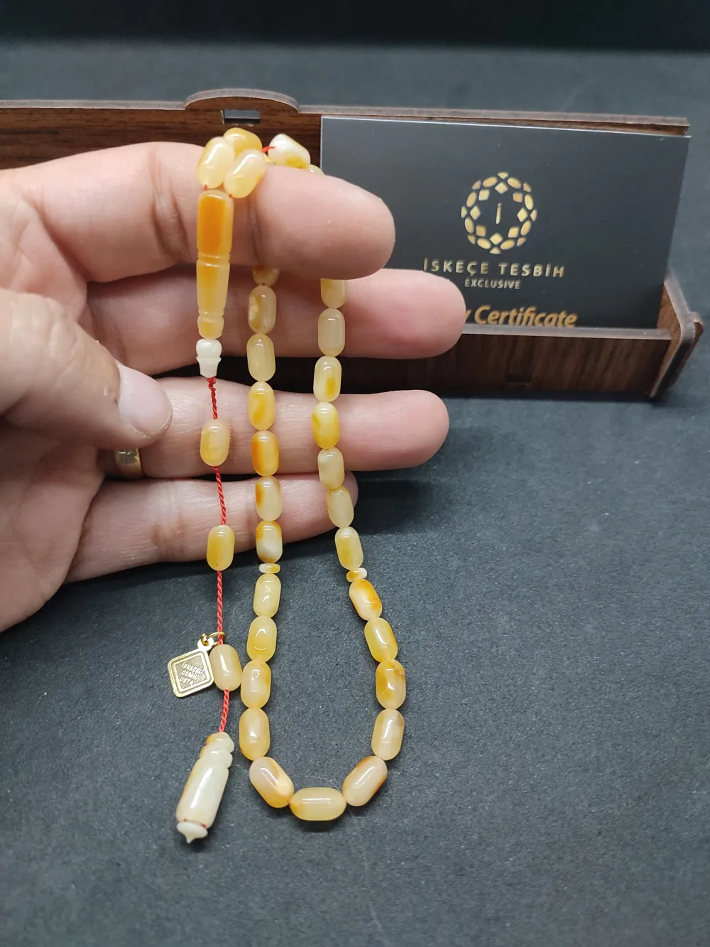 Ahşap Kutulu İskeçeli̇ Cemi̇l Usta Esri̇   8.50 Gr. Rus Kaya Damla küçük resim 4