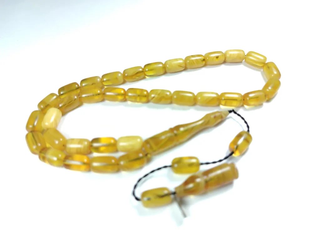 Muhammed Taci̇r Usta İşi̇ İmzalı Mühürlü Sıkma Kehri̇bar