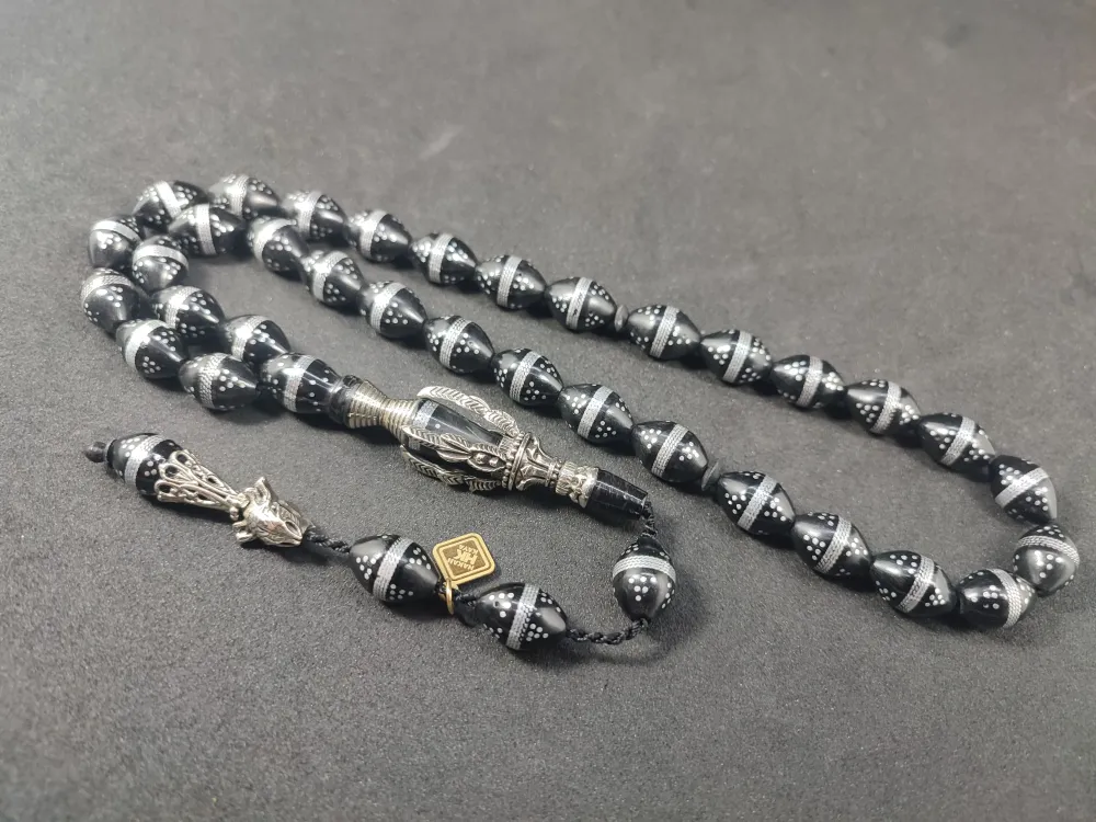 Hakan Kaya Usta  El İşçi̇li̇kli̇ Ağır Gümüş Nakkaşlı İri̇ Boy Çakımlı  Kuka küçük resim 2