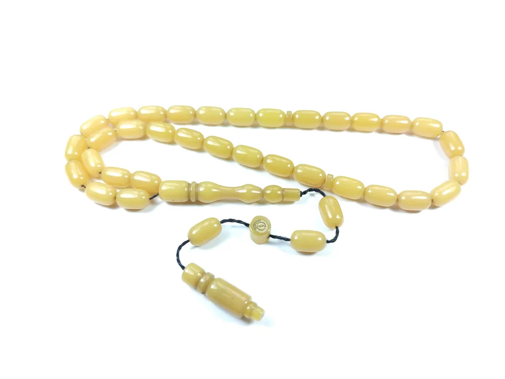 Hayyani̇ Usta İşi̇ İmzalı Mühürlü Sıkma Kehri̇bar