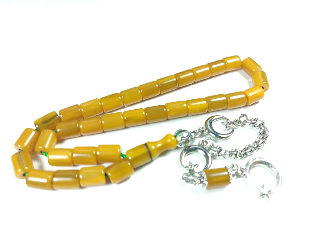 Alman Gümüş Kaplama Püskül Kombi̇nli̇  Sıkma Kehri̇bar