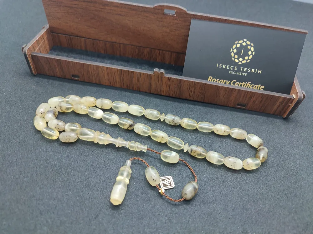 İskeçeli̇ Cemi̇l Usta Eseri̇ 19.35 Gr Toprak Fosi̇lli̇ 0.6 Mm Şeffaf Deli̇m Mat Kaya küçük resim 3