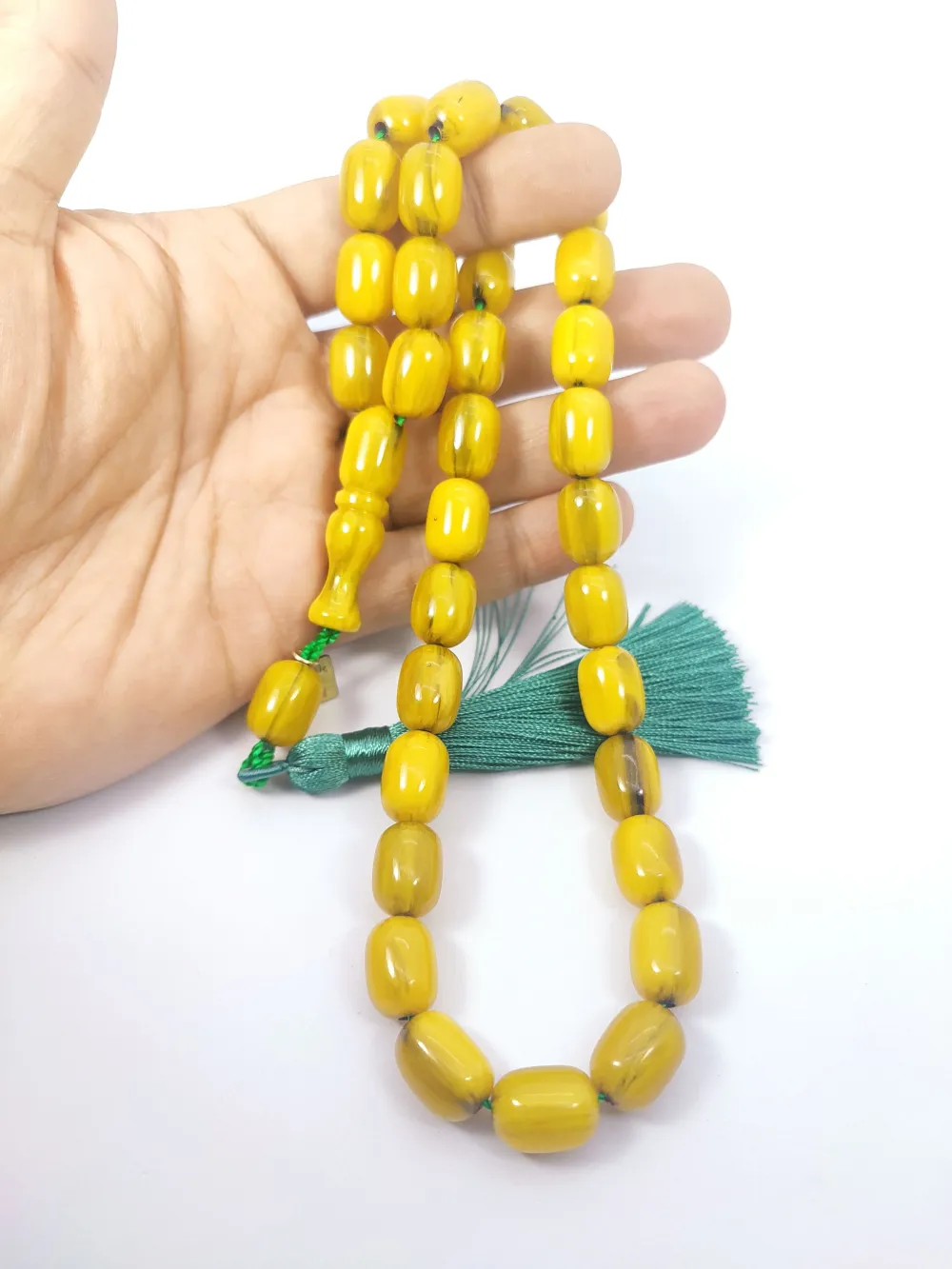 Ebu Zeyn Usta Eseri̇ İmzalı İri̇ Boy Sıkma Kehri̇bar küçük resim 4