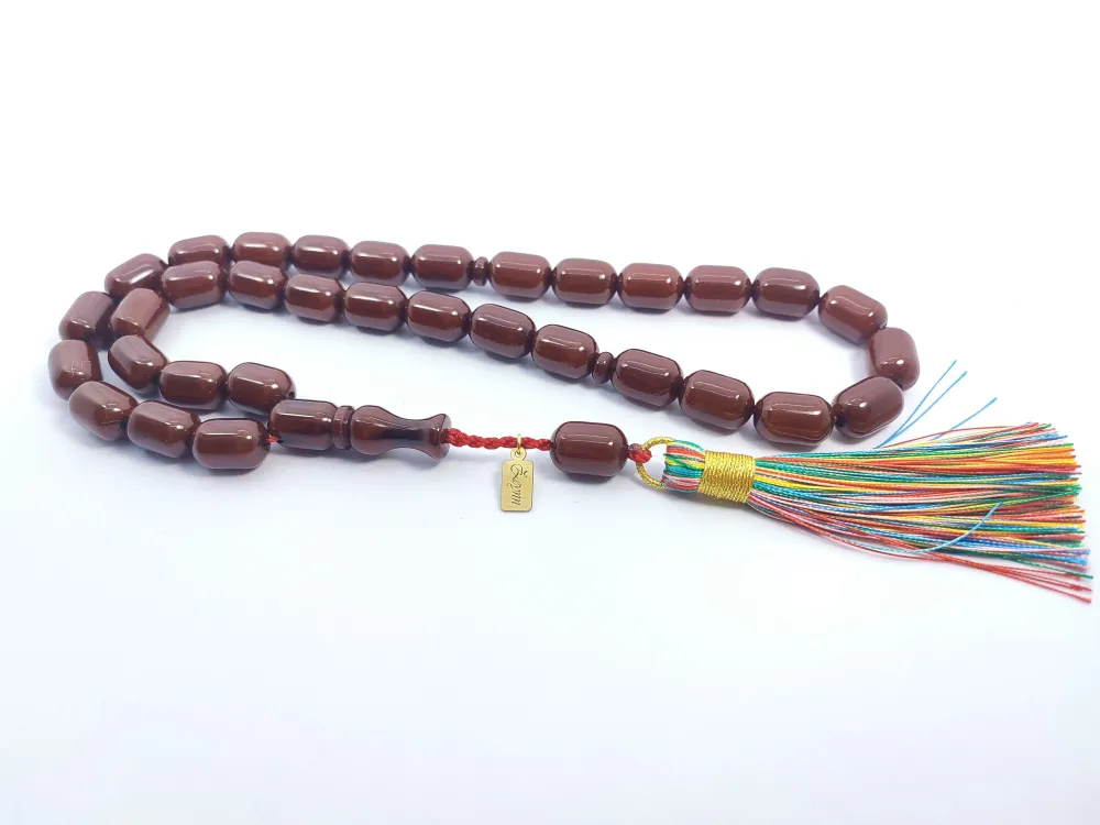 Ebu Zeyn Usta Eseri̇ İmzalı İri̇ Boy Sıkma Kehri̇bar küçük resim 2