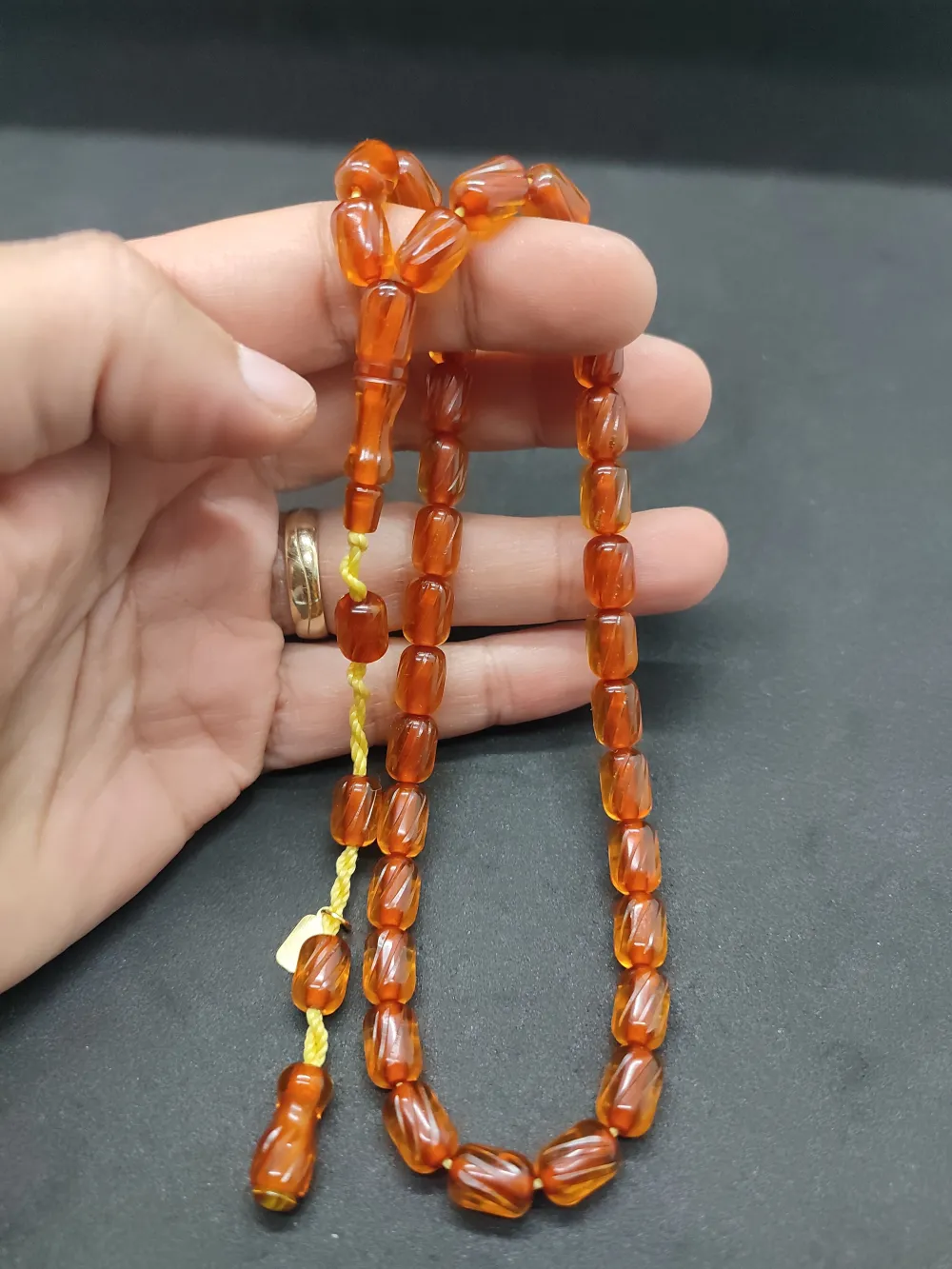 Dabbas Usta Eseri̇ El Boy Ful Kalem Oyma Ateş-İ Kehri̇bar küçük resim 5