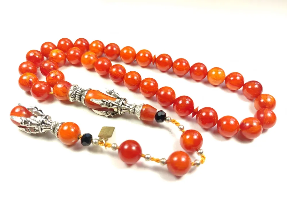 Zeyn Usta İmzalı Bronz Nakkaş İmame Hi̇tame Pençe Model Sıkma Kehri̇bar küçük resim 2